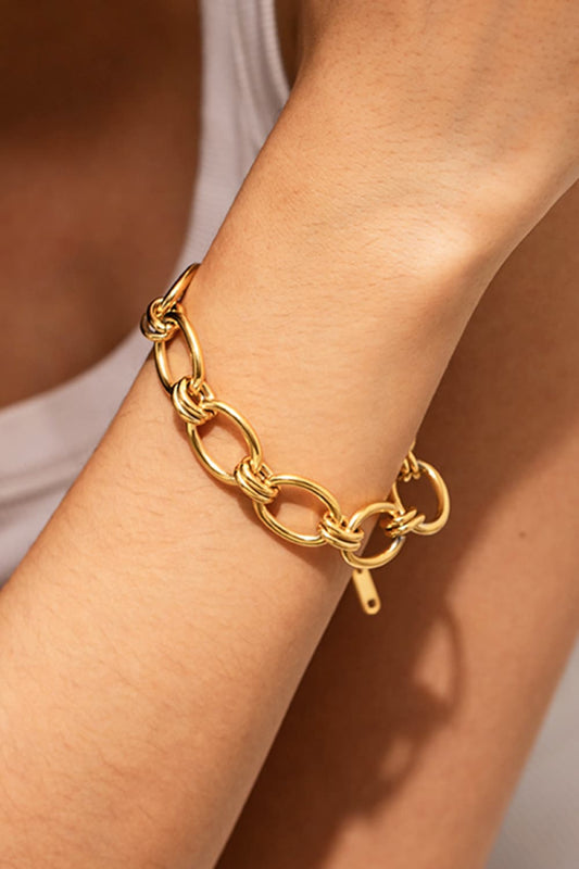 Go for the gold -Chunky Chain Stainless Steel Bracelet