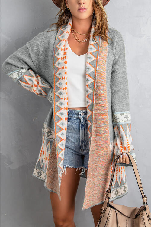 Make it happen -Open Front Long Sleeve Cardigan