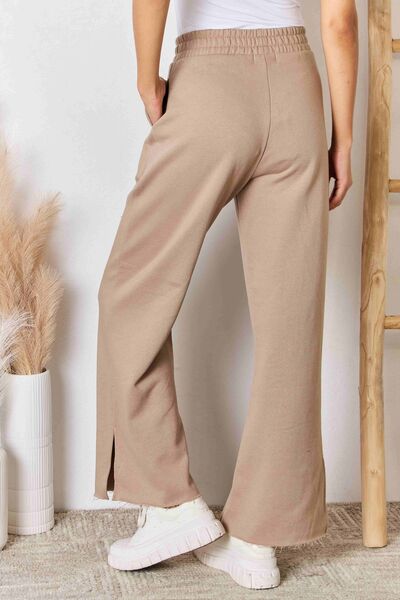 The Explorer RISEN Wide Waistband Slit Wide Leg Pants