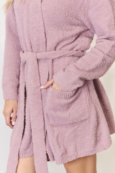 Follow your dreams -Hailey & Co Tie Front Long Sleeve Robe