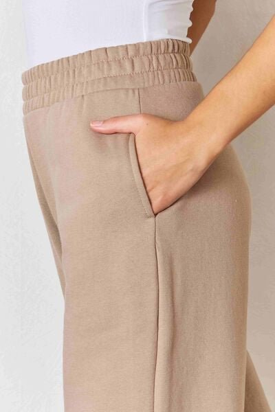 The Explorer RISEN Wide Waistband Slit Wide Leg Pants