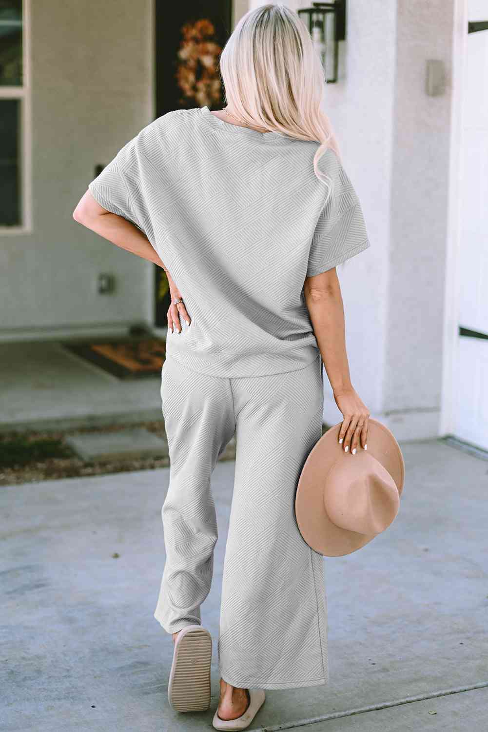 Short Sleeve Top and Pants Set