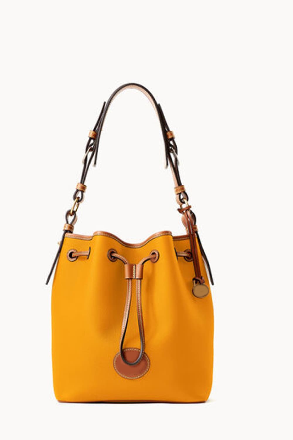 PU Drawstring Bucket Bag