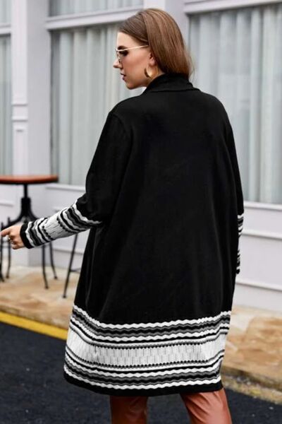 Charming Chevron Long Sleeve Cardigan