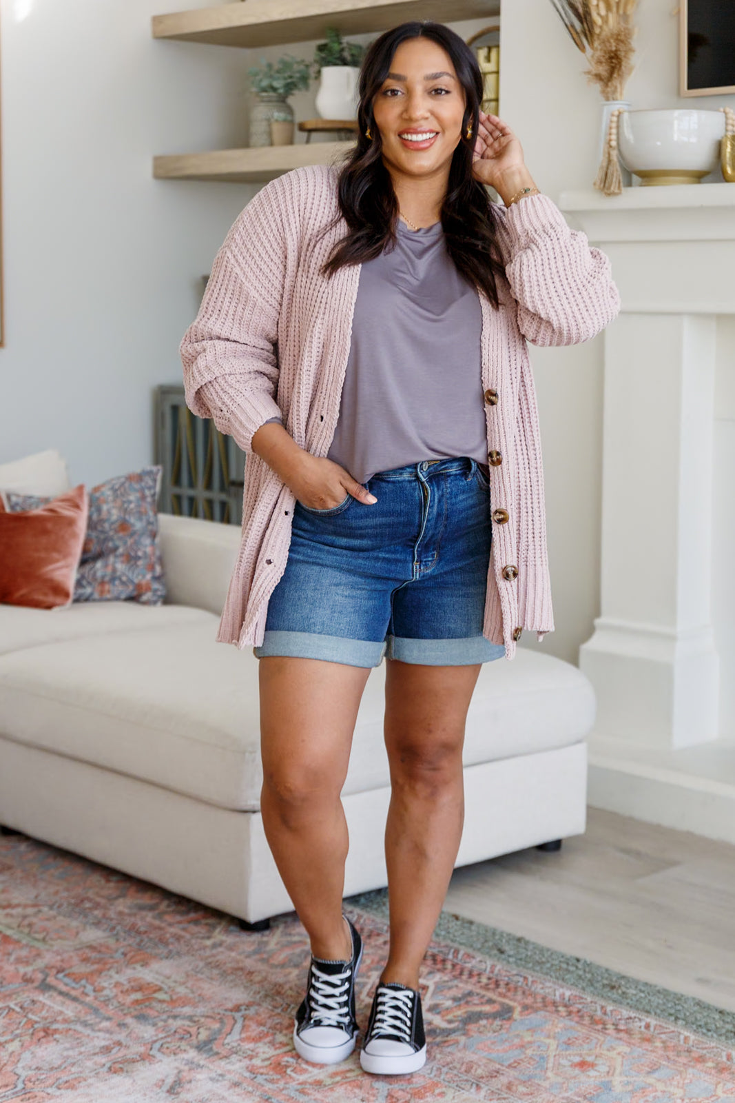 Mother Knows Best Buttoned Down Cardigan