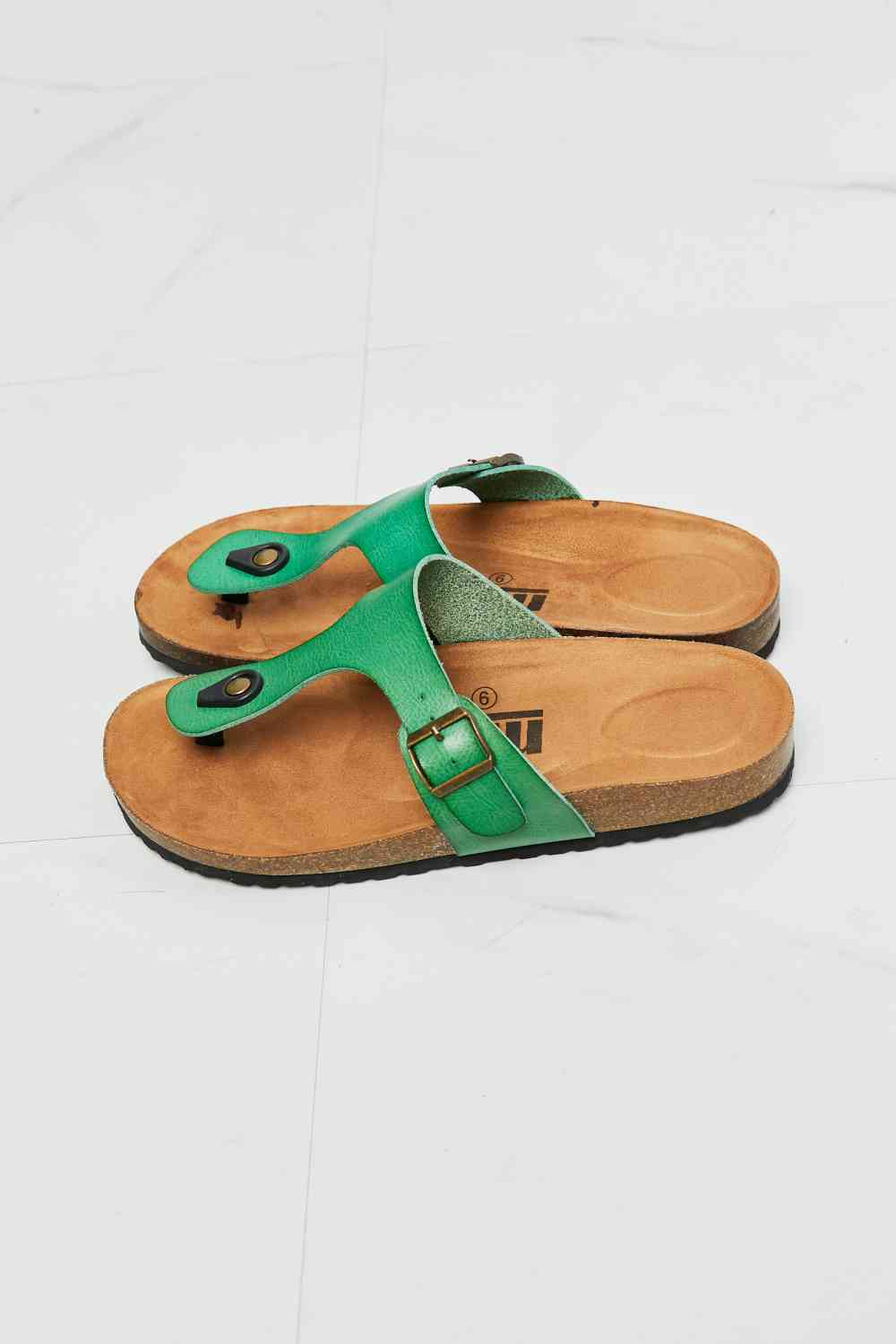 MMShoes Drift Away T-Strap Flip-Flop in Green