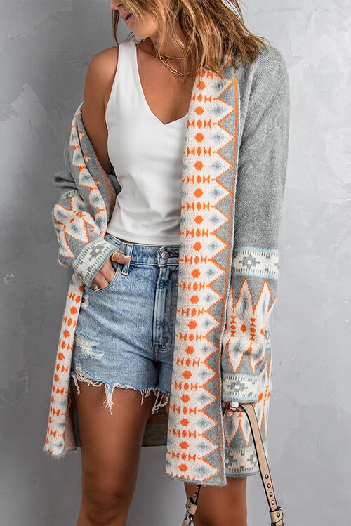 Make it happen -Open Front Long Sleeve Cardigan