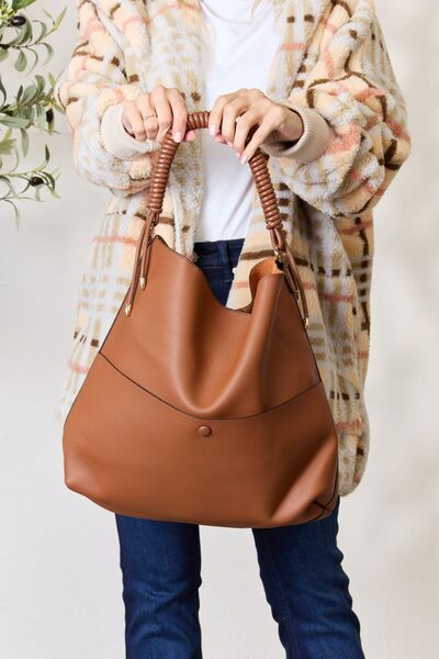 All I need -SHOMICO Vegan Leather Handbag with Pouch