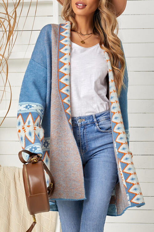 Make it happen -Open Front Long Sleeve Cardigan